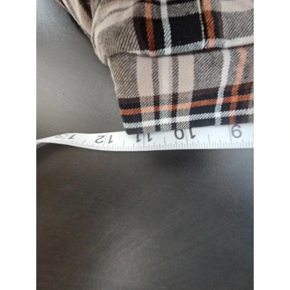 Girls Plaid Skirt Size 10 Brown Beige Lined Elastic Waist‎ Preppy Academia Fall - Picture 6 of 6
